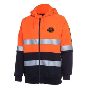 Sudadera de Manga Larga de Poliéster para Hombre, de Alta Visibilidad, Reflectante, Transpirable, Cómoda, Protectora, con Bolsillos, Certificación CE, Ropa de Trabajo - Product Image 2