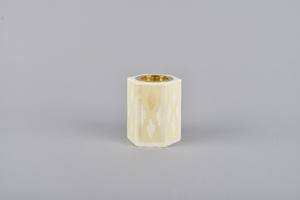 Luxury Black And White Floral Bone Inlay Bakhoor Burner Hexagonal Resin Handicraft Arabic Mabkhara For Oud <b>Incense</b> Home Decor - Product Image 4