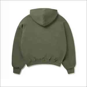 <b>Hoodies</b> Custom logo 430gsm Heavyweight Thick Fleece Screen Printed Pullover Unisex Oversized Drop 100% Cotton - Product Image 3