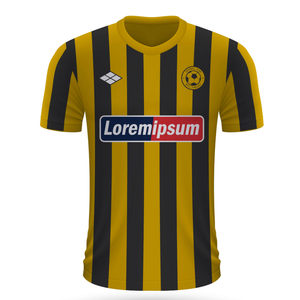 Impression par sublimation personnalisée T-shirt à col en V en polyester pour homme Maillot de football et de rugby surdimensionné avec maille Ensemble de sport personnalisable - Product Image 6