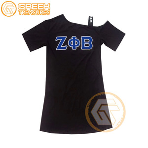 Camisetas Casuales Personalizadas al por Mayor para Mujeres de la Hermandad Zeta Phi Beta, Ropa de Algodón de Alta Calidad - Product Image 6