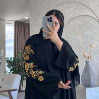 Meilleure Vente : Abaya Longue en Soie Faite Main Anti-Plis pour Femmes Musulmanes de Dubaï – Collection Élégante de Haute Qualité pour Adultes