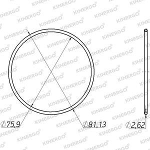 Anillo de Sellado (O-Ring) ORM T03 para ORMT03 TG-81SC (F8G45); TG-80SC KM-175; KM-175-5, KM-177 (-12); KM-175-5, KM-177 (-12-1), Late; KM-176 - Product Image 2