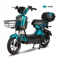 Scooter électrique best-seller en gros avec panier, nouveau vélo de ville 48v DC avec siège arrière, tension 48v, prix bas