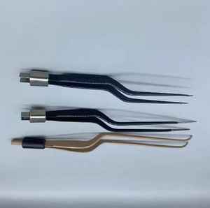 Pinzas bipolares rectas y de bayoneta reutilizables de la mejor calidad, fabricadas con acero inoxidable alemán de primera calidad, altamente demandadas. - Product Image 3