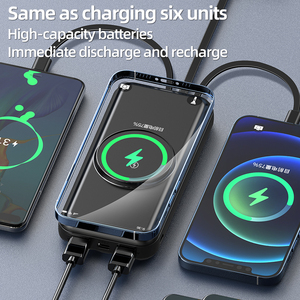 Banco de Energía Magnético Inalámbrico de Carga Rápida 7 en 1 STW, Banco de Energía de 20000 mAh con Cable - Product Image 5