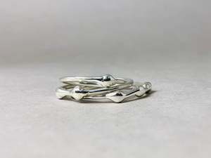 Anillos apilables minimalistas de triple banda, venta al por mayor, joyería de diseño clásico a la moda, joyería de plata de ley 925 a la moda - Product Image 6