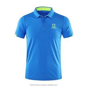T-shirt pour homme à col montant et manches courtes, en tricot 100% coton respirant, avec impression numérique personnalisée sur le devant, OEM - Product Image 3