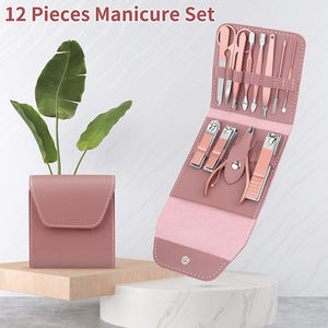 Ensemble de manucure professionnel de 12 pièces, kit de coupe-ongles, outils de soin des pieds, acier inoxydable, kit de toilettage pour femmes, pour les voyages ou à la maison - Product Image 6