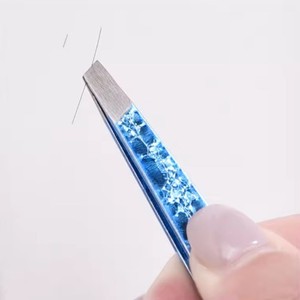 Pinzas para Pestañas de Acero Inoxidable con Puntas de Fibra, Logotipo Personalizado, Antiestáticas, para Extensión de Pestañas de Alta Calidad, Pinzas para Extensión de Pestañas de Volumen - Product Image 4