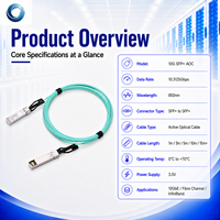 Cable Óptico Activo SFP+ de 10G 850nm AOC para Conexión de Red de Servidores y Almacenamiento en Centros de Datos