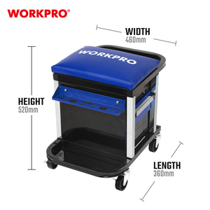 WORKPRO Heavy Duty <strong>Workshop</strong> Creeper Seat With Drawers Garage <strong>Stool</strong> - Product Image 2