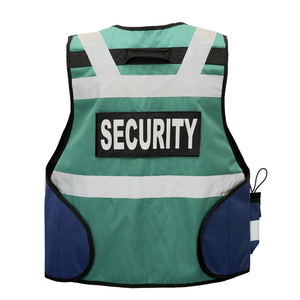 OEM vêtements de sécurité réfléchissants haute visibilité gilet de sécurité fermeture éclair avant poches multifonctionnelles gilet de sécurité tactique logo en maille - Product Image 3