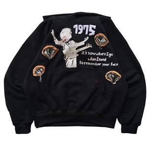 Sudadera con capucha para hombre con logotipo personalizado 100% algodón polar diseño con cremallera con bolsillo extragrande y Sudadera con capucha Essentials de ajuste de invierno para hombre - Product Image 1