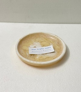 Bol à salade de fruits rond en résine de qualité supérieure bol de service fait main en multicolore pour le camping - Product Image 1