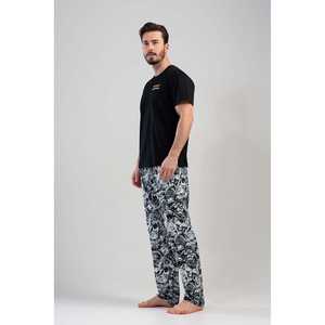 Conjunto de Pijama de Manga Corta para Hombre con Bolsillos y Cierre de Botones, Ropa de Dormir Cómoda - Product Image 4