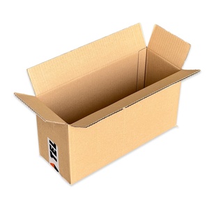 Caja de Cartón Marrón Económica y Funcional con Solapas de 40x15x20 cm para Envíos y Almacenamiento Sin Asas Hecha con Cartón Resistente - Product Image 1