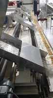 RVS notenverwerkingsmachine met transportband voor industrieel gebruik, ook geschikt voor levensmiddelen