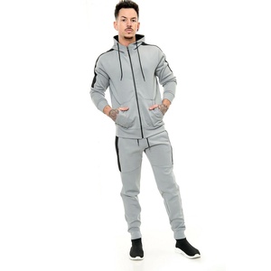 Trajes de sudor de alta calidad 2026, conjuntos Unisex, trajes de sudor apilados para hombres, Sudadera con capucha y chándal con cremallera completa - Product Image 4