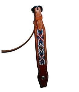 Tête de bêteau en cuir de qualité supérieure, très vendue, avec perles, pour l'équitation, à prix abordable - Product Image 3