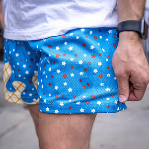 Short EE en maille de polyester personnalisé de haute qualité Short à séchage rapide mi-respirant pour hommes - Product Image 2