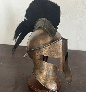 Casco espartano de edición especial de batalla para juego de rol con soporte de exhibición gratuito, Cosplay, Esparta griega, acero corintio romano antiguo - Product Image 2