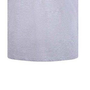 T-shirt à col rond gris chiné et noir OEM Vêtements pour hommes personnalisés Chemises d'été respirantes en coton de style rue grande taille - Product Image 3