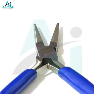 ALMAC OEM Alicates de punta afilada de acero inoxidable personalizables herramientas multifuncionales para hacer joyas Alicates de punta de aguja dentada - Product Image 4