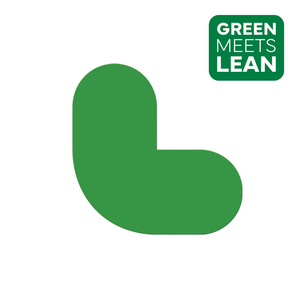 LongLife Rounded - Marcatura del pavimento L-Angolo, autoadesivo, Verde, 50 pz. / Confezione.- LGRECO-90-L-05 - Product Image 1