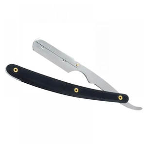 Vente en gros Rasoir à bord droit avec manche en plastique Rasoir en acier inoxydable et épilation - Product Image 3