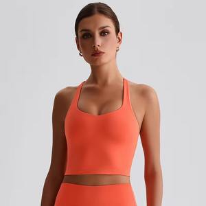 Mujeres Deportes Tank Top Seamless Yoga Crop Top Gimnasio Fitness Workout Activewear Personalizable - Product Image 6