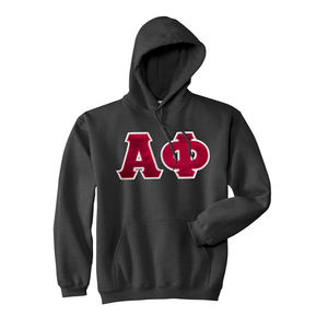 Sudadera de Felpa de Algodón de Lujo para Hermandades y Fraternidades, con Letras Griegas Impresas Personalizadas, Alpha Kapa Alpha, Tallas Grandes - Product Image 5