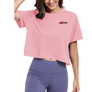 Top Deportivo Corto para Mujer, Transpirable, de Secado Rápido, con Tela Elástica que Absorbe la Humedad, Sin Mangas, Corte Regular, Cómodo para Correr, Entrenamiento, Yoga - Product Image 1