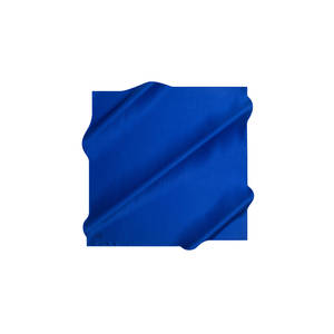 Pañuelo Cuadrado Liso de Seda Azul Marino - Product Image 1