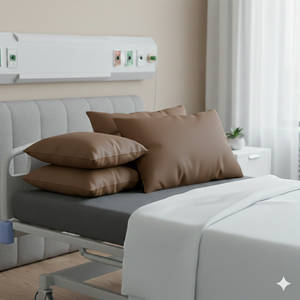 Almohadas de Cuello Desechables Transpirables de Color Marrón Sólido, Hipoalergénicas, Suaves, con Soporte para Dormir, Cojín de Calidad para el Hogar y Habitaciones de Huéspedes - Product Image 3