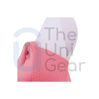 Soutien-gorge de sport rose sans coutures pour femme avec bretelles croisées au dos, maintien élevé, respirant, séchage rapide, logo frontal