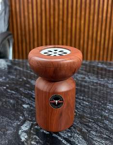 Brûleur d'encens élégant en bois de résine d'acacia, Mubkhra, pour la maison, le temple, la méditation, l'aromathérapie, diffuseur de Bakhoor, décoratif, spirituel - Product Image 1