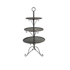 ที่วางเค้กชุบสังกะสีสไตล์วินเทจสไตล์คันทรี่วางวางโชว์คัพเค้กขนมมัฟฟินและขนมอบปรับขนาดได้ - Product Image 4