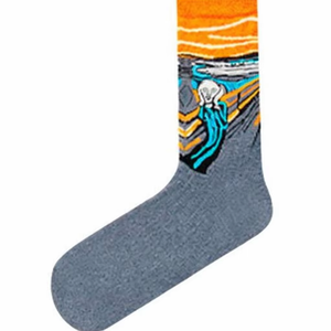 Chaussettes unisexes en coton de haute qualité, fantaisie, décontractées, tricotées, écologiques, respirantes, rayées, colorées, inspirées du bonheur, pour hommes et femmes - Product Image 4