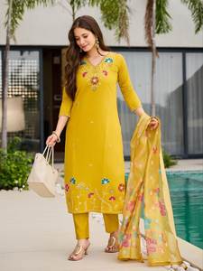 Nueva Colección de Tela Chandar de Viscosa Pesada con Bordado de Lentejuelas para Salwar Kameez - Ropa Moderna para Fiestas - Product Image 2
