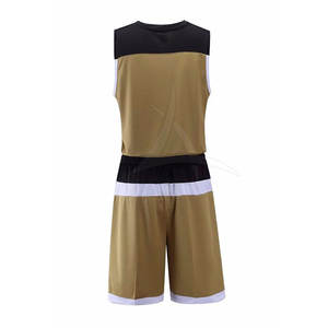 ชุดเครื่องแบบบาสเก็ตบอลระบายอากาศได้ดีชุดกีฬาขนาดพิเศษสีและโลโก้100% โพลีเอสเตอร์ในราคาถูก - Product Image 3