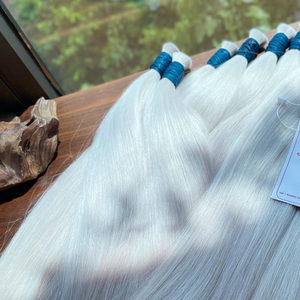 Vente en gros d'extensions de cheveux humains droits vietnamiens vierges 100% Double tirage brut en vrac lisse doux modèle de donneur unique - Product Image 2