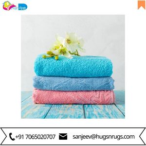 Venta al por mayor 100% algodón Toalla de baño de hotel de lujo Juegos de toallas de baño de algodón liso para hotel de cinco estrellas - Product Image 5