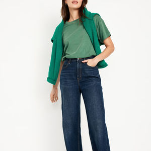 Camiseta lisa en blanco para mujer más vendida para adultos, talla baja, ropa de calle, camisetas para mujer en color sólido - Product Image 6