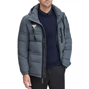 Veste matelassée vintage de haute qualité pour homme, taille plus, manteau d'hiver à capuche, respirant, coupe-vent, service OEM professionnel - Product Image 1