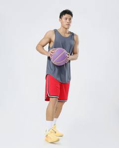 Pantalones cortos de baloncesto sueltos para hombre con rayas laterales hasta la rodilla, pantalones cortos deportivos de secado rápido de poliéster, pantalones cortos personalizados, envío DDP - Product Image 4