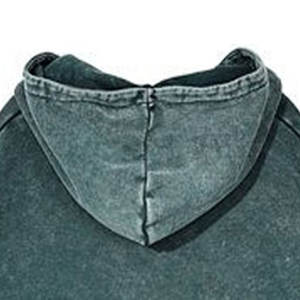 <b>Mens</b> Cotton Oversized Vintage Stone Acid Wash <b>Hoodies</b> Custom Logo <b>Green</b> Gallery Paint Splatter Distressed Hoodie - Product Image 5