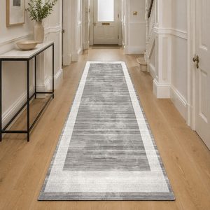<b>RUGS</b> DEPOT LXDP-0903 Wholesale Grey Silver Designer Pattern Digital Printed Machine Washable Chenille Area <b>Rug</b> <b>Non</b> <b>Slip</b> - Product Image 5