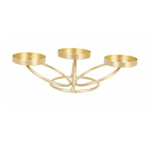 New Arrival Metal <b>candelabra</b> Candle Holder Pillar Candle Holder Metal <b>Candelabra</b> for Wedding Birthday Christmas Decor - Product Image 1