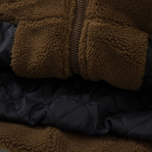 Bon marché Vestes en polaire Sherpa pour hommes Vestes d'hiver respirantes pour hommes Vente en gros Veste en polaire Sherpa personnalisée pour hommes - Product Image 6